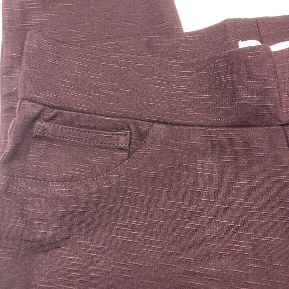 Matty M Women's Leggings Burgundy Small/Petite - Picture 4 of 5